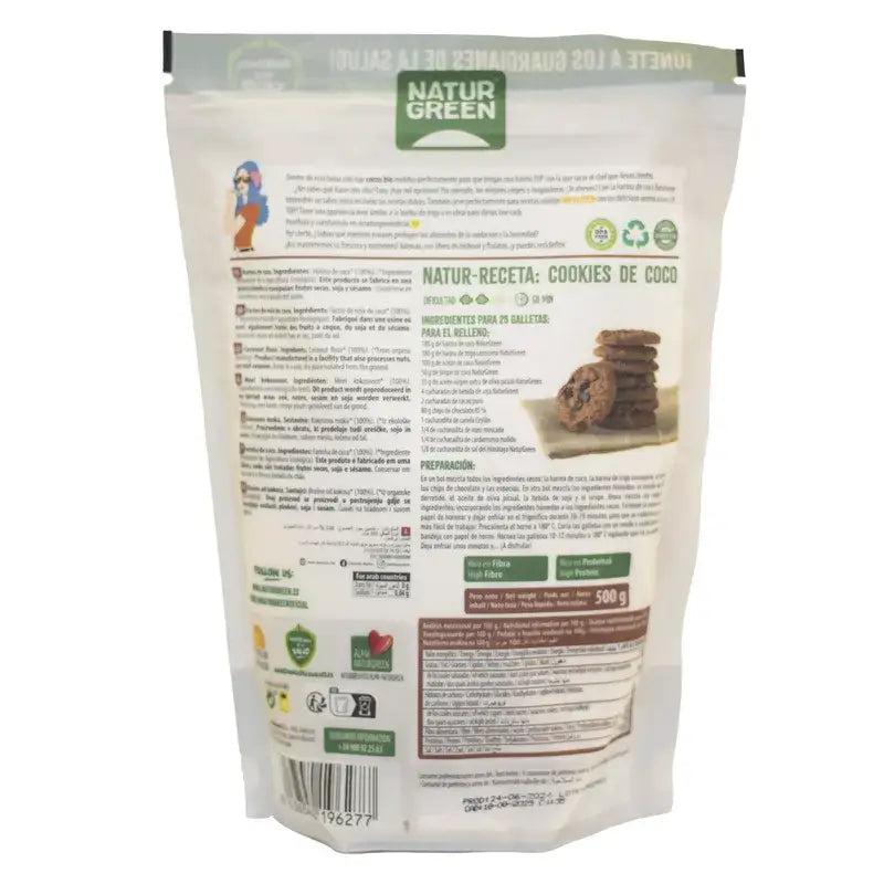 Farinha de coco Naturgreen, 500 g