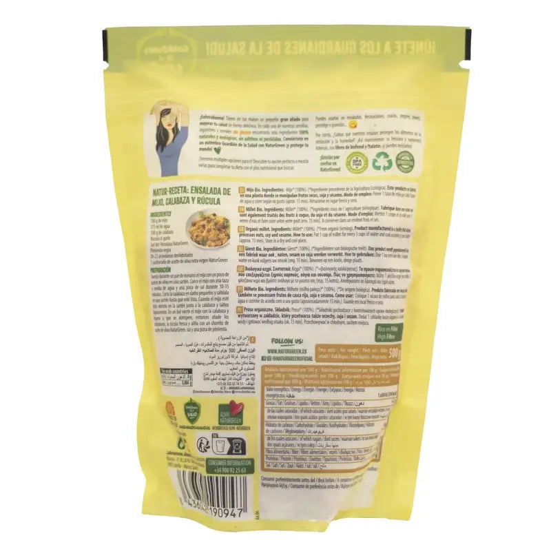 Milho biológico Naturgreen, 500 g