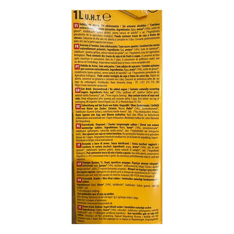 Naturgreen Aveia Cálcio, 1L