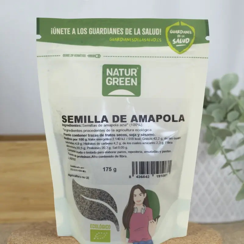 Naturgreen Sementes de Papoila Bio, 175 g
