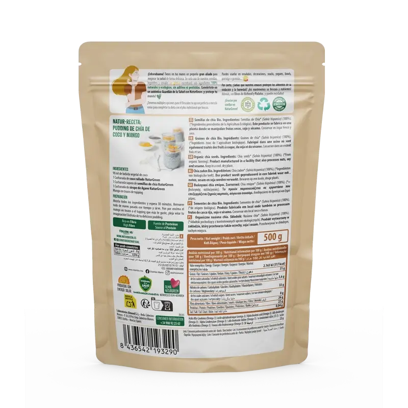 Sementes de Chia NaturGreen 500 g