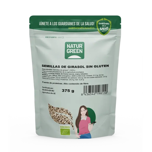 Sementes de girassol biológicas NaturGreen, 375 g