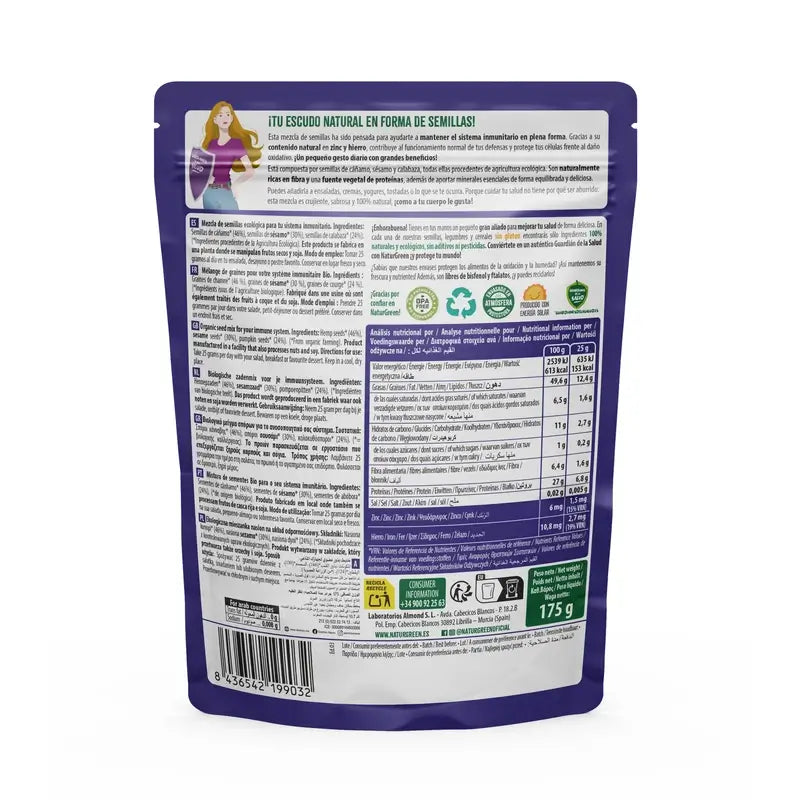 Naturgreen Organic Seeds For Your Immune System, 175 gramas