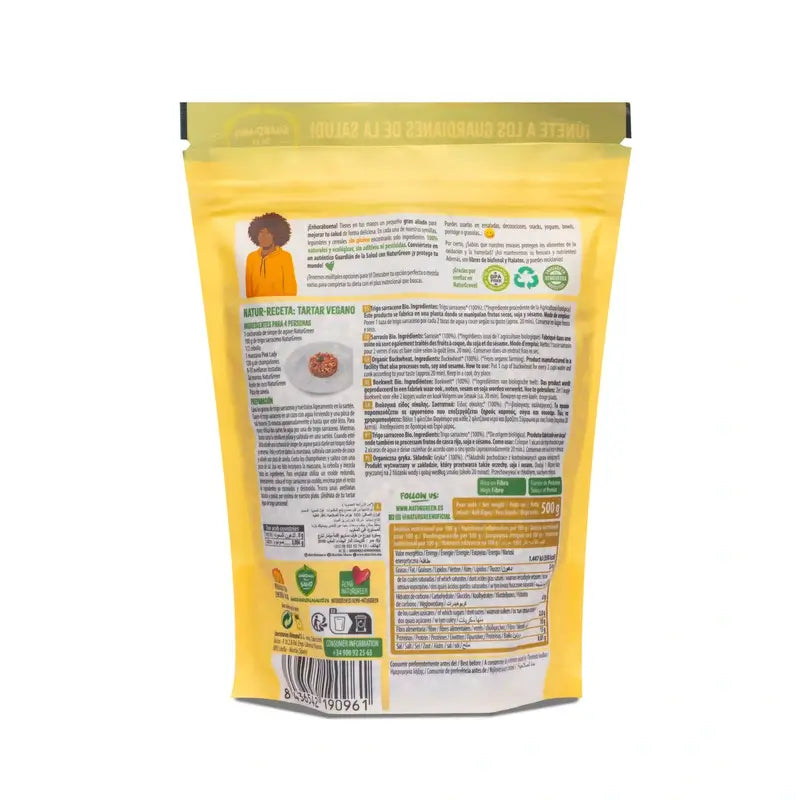 Trigo mourisco biológico Naturgreen, 500 g