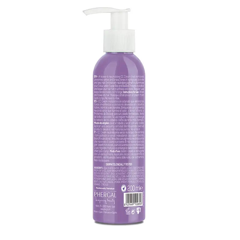 Naturtint Cc Creme Violeta Prateado Creme Matificante 200 Ml