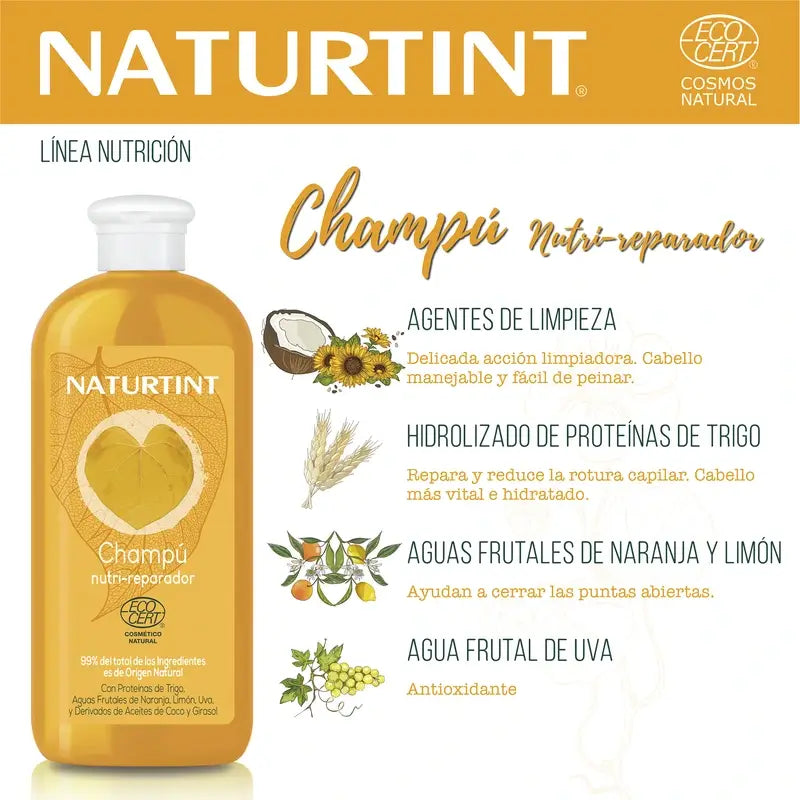 Naturtint Champô Nutritivo Reparação Natural 330 Ml