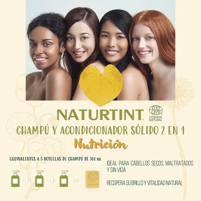 Naturtint Champô Sólido Nutritivo Natural 330Ml