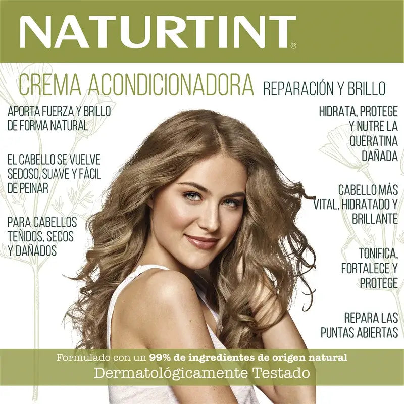 Creme Condicionador Naturtint Reparação & Brilho 150Ml