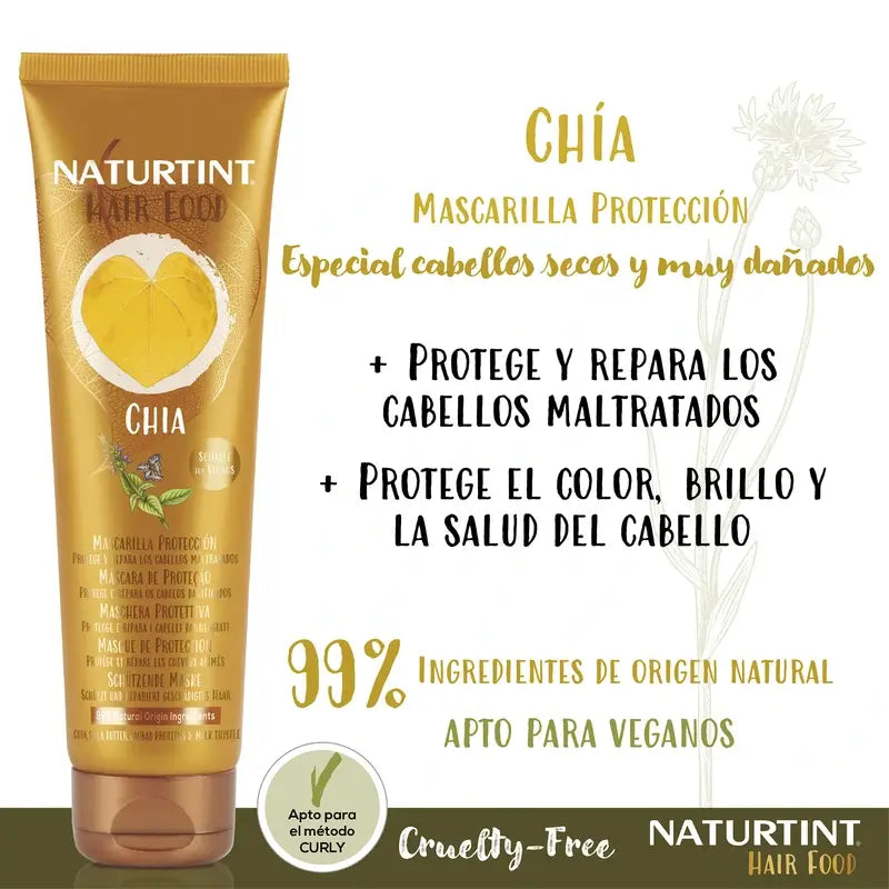 Naturtint Alimento Capilar Máscara de Chia 150 Ml