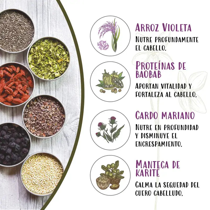Naturtint Máscara Alimento Capilar Arroz Roxo150 Ml