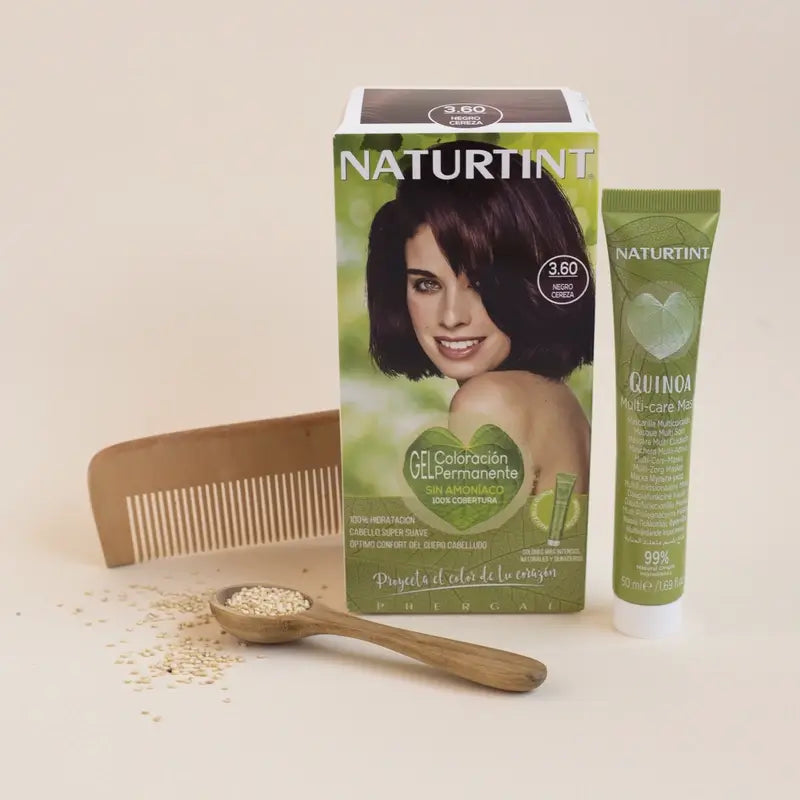 Naturtint Coloração Permanente Sem Amoníaco 3.60 - Preto Cereja