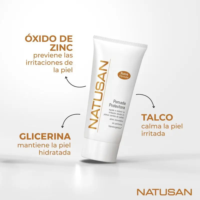 Natusan Creme para Fraldas de Bebé Hipoalergénico Anti-Irritação, 100 ml