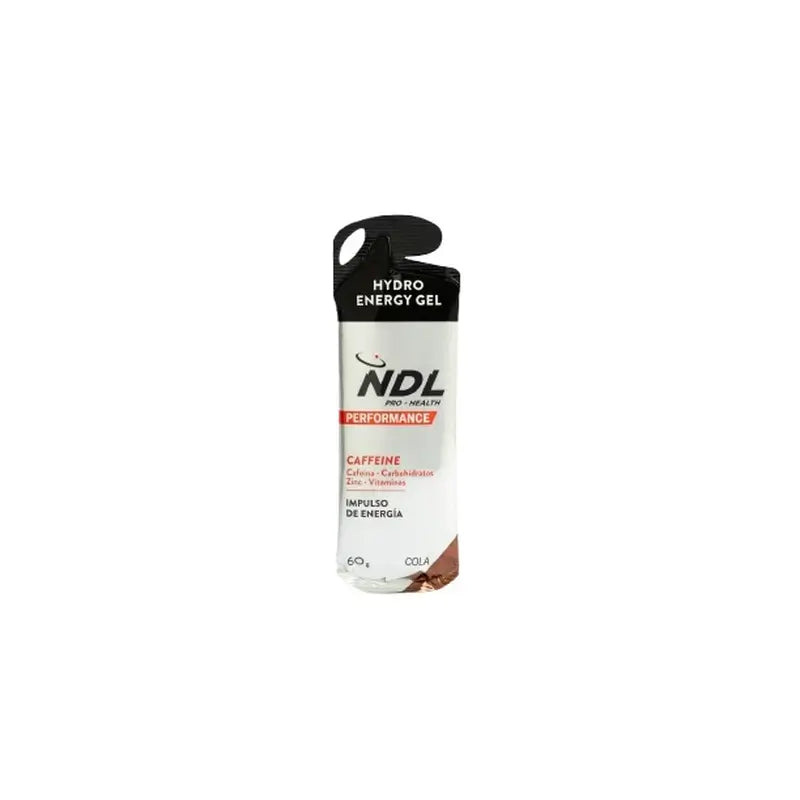 NDL Pro-Health Energy Gel Com Cafeína Sabor a Cola, Embalagem de 12x60 gramas