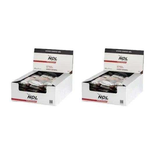 Ndl Pro-Health Gel energético sem cafeína sabor a cola, embalagem de 12X60 gr, 2 unidades