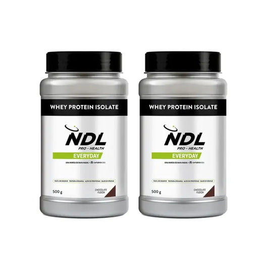 Ndl Pro-Health Whey Protein Isolate - Proteína Isolada, Chocolate Fusion , 2X500 G