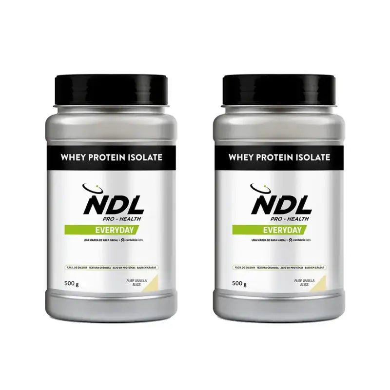 Ndl Pro-Health Whey Protein Isolate - Proteína Isolada, Pure Vanilla Bliss , 2X500 G