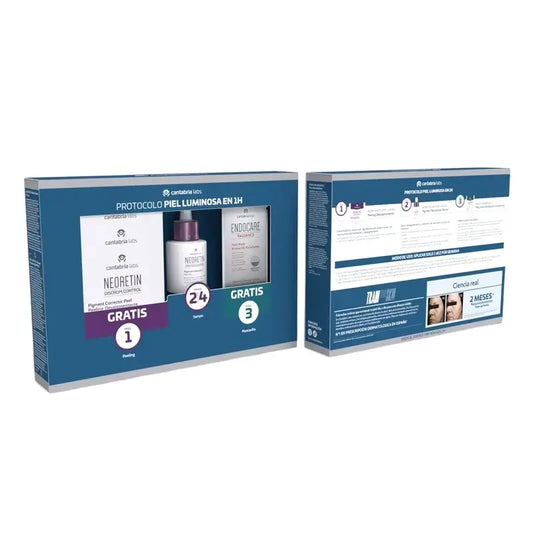 Neoretin Protocolo Pele Luminosa em 1H Embalagem Dermatológica. 1 produto gratuito