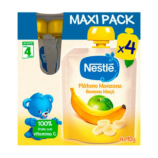 Banana e maçã Nestlé, 4x90g