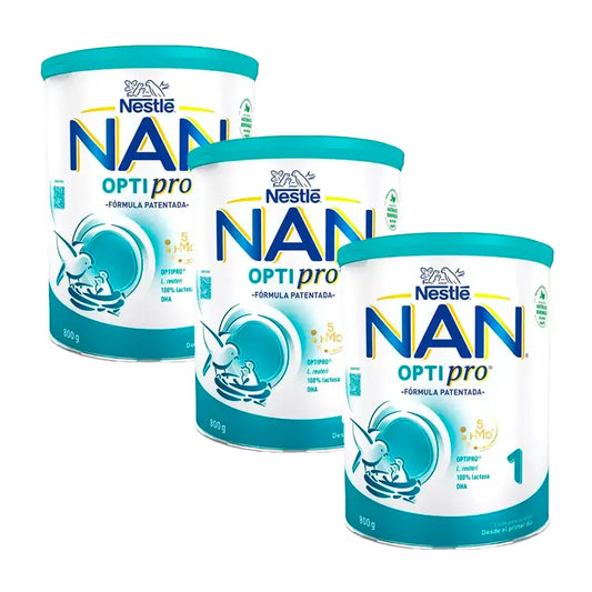Leite inicial Nestlé Nan Optipro 1, 3x800 g