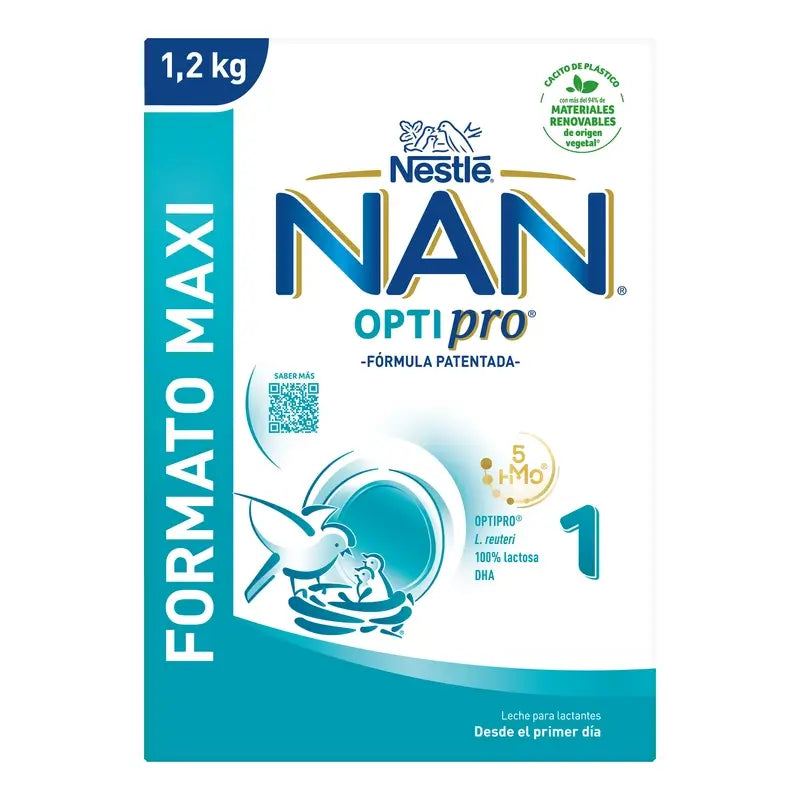Leite inicial Nestlé Nan Optipro 1, 1200 g