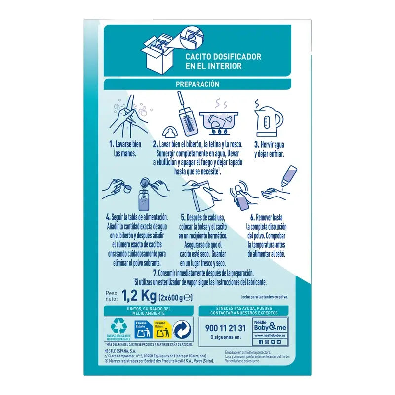 Leite inicial Nestlé Nan Optipro 1, 1200 g