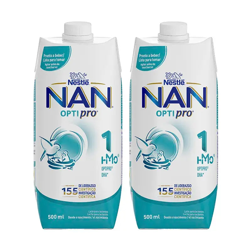 Nestlé Nan Optipro 1 Líquido, 2X500 ml