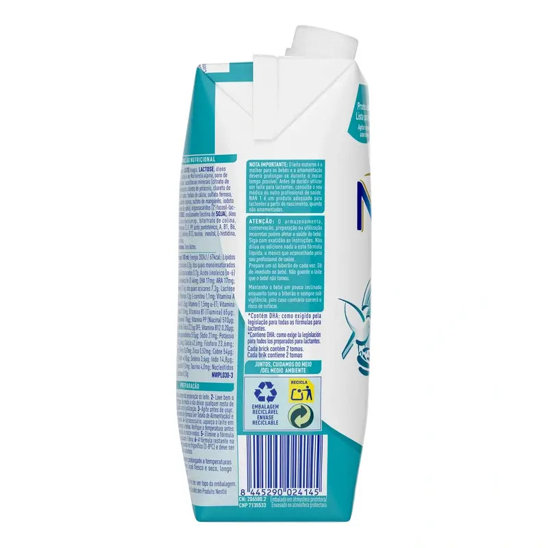 Nestlé Nan Optipro 1 Líquido, 500 ml