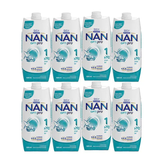 Nestlé Nan Optipro 1 Líquido, 8X500 ml