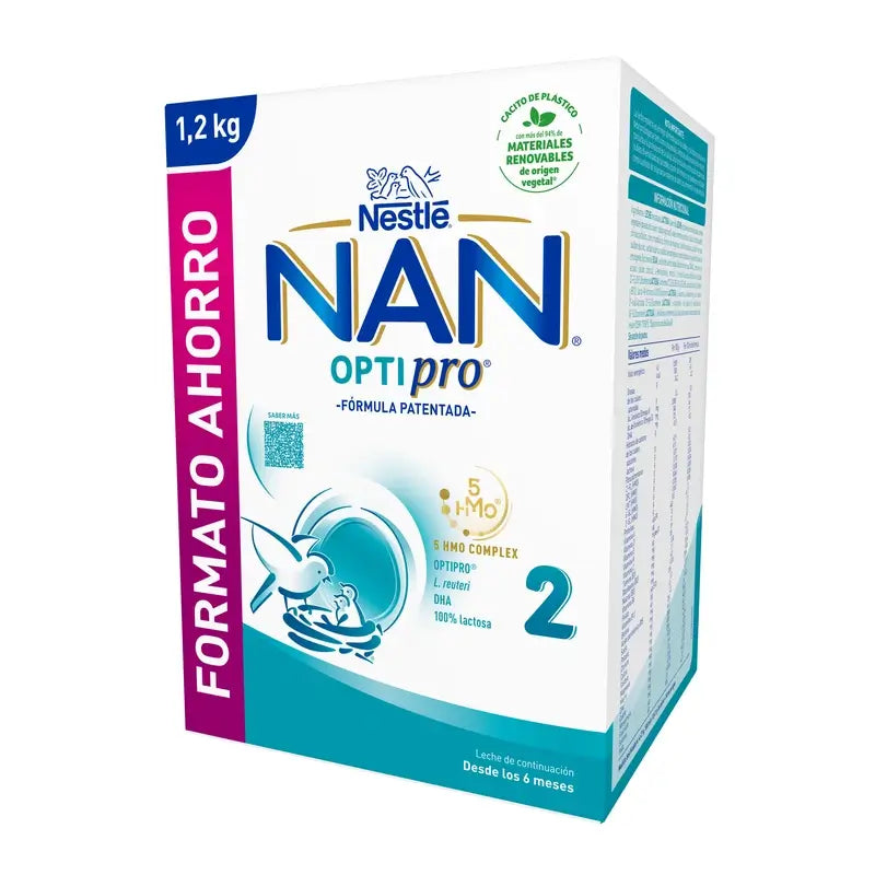 Leite em pó Nestlé Nan Optipro 2, 1200g