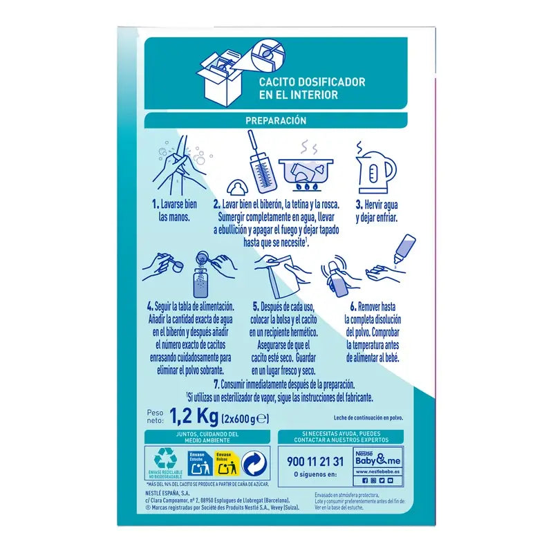 Leite em pó Nestlé Nan Optipro 2, 1200g