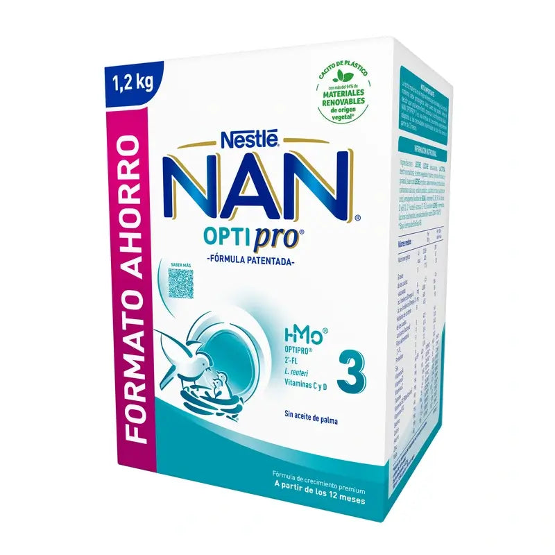 Leite para Crescimento Nestlé Nan Optipro 3, 1200g
