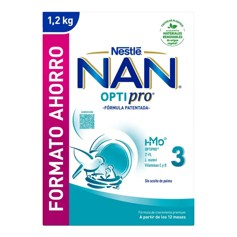 Leite para Crescimento Nestlé Nan Optipro 3, 1200g