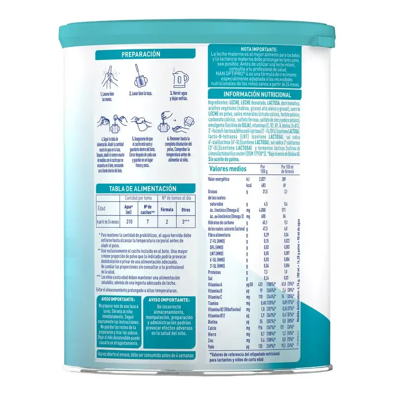 Leite para Crescimento Nestlé Nan Optipro 4, 800 g