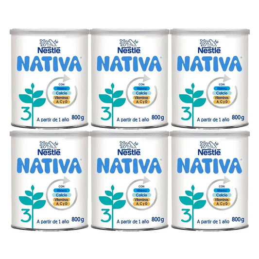 Nestlé Nativa 3, embalagem de 6 x 800 gramas