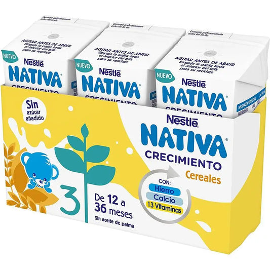 Nestlé Native Growth 3 Cereals, 3x180ml