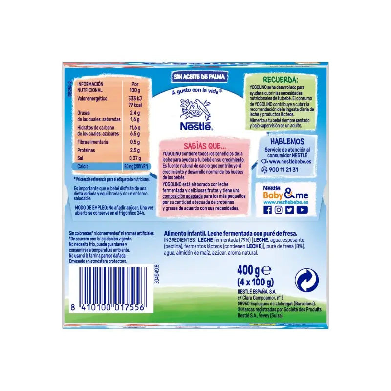 NESTLE SOBREMESA SOBREMESA LEITE DE MORANGO 4X 100
