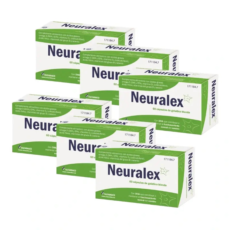 Neuralex, Embalagem 6 x 60 Cápsulas