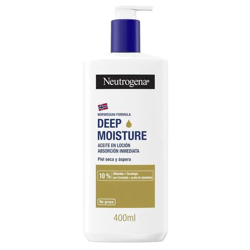 Neutrogena Creme Hidratante Corporal com Óleo de Amêndoas, 400 ml