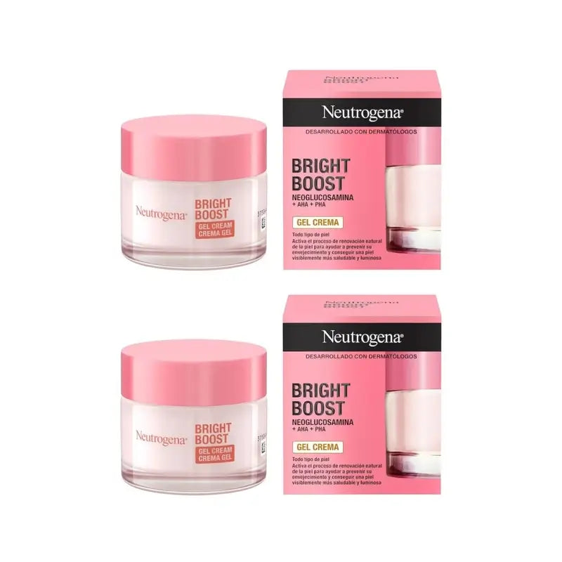 Neutrogena Bright Boost Creme Hidratante Anti-Idade para o Rosto, 2X50 Ml