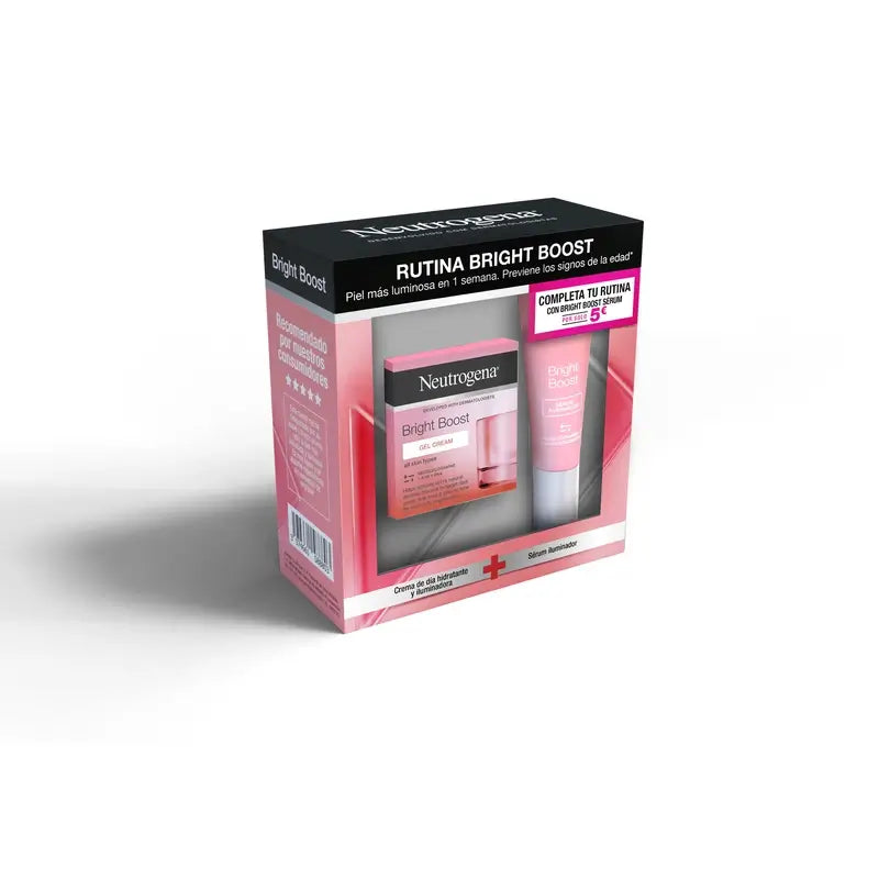 Neutrogena Bright Boost Pack Gel Creme de Dia 50ml + Sérum Facial 30ml