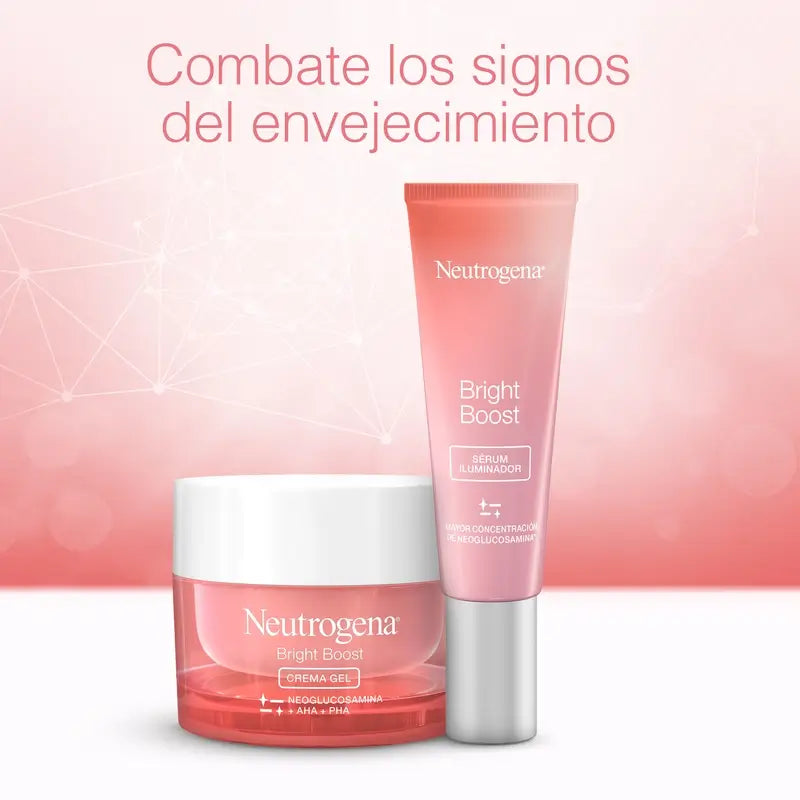 Neutrogena Bright Boost Pack Gel Creme de Dia 50ml + Sérum Facial 30ml