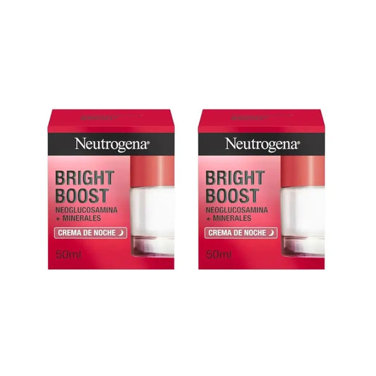 Neutrogena Bright Boost Creme de Noite Hidratante, 2X50 Ml