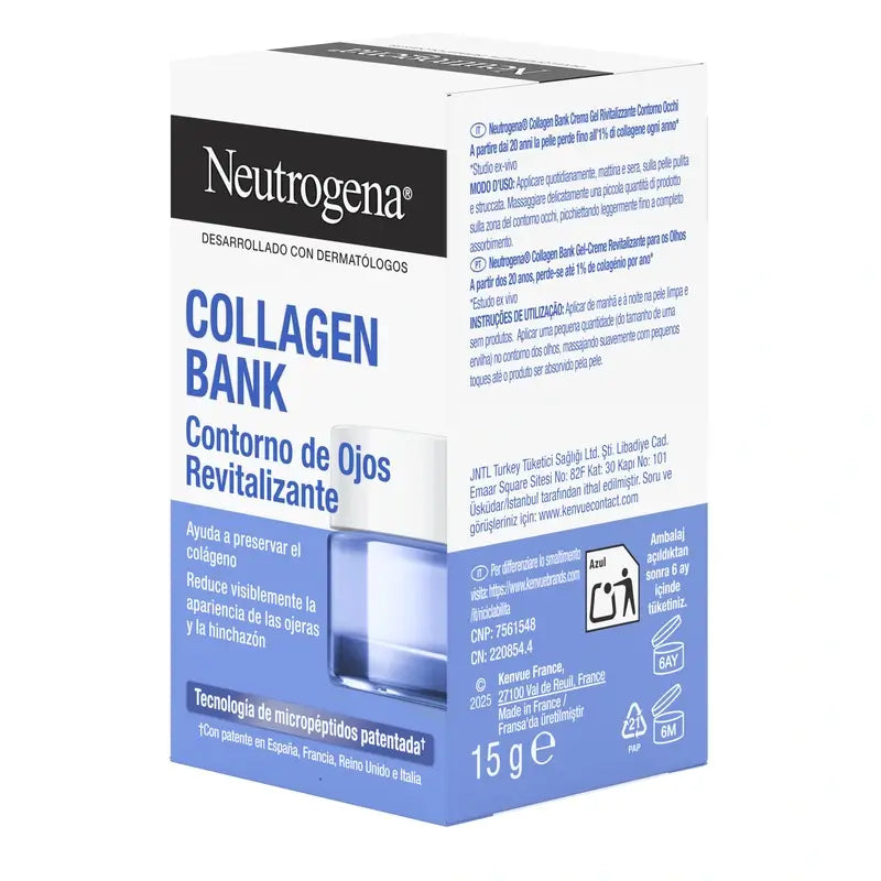 Neutrogena Collagen Bank Gel Creme de Olhos Revitalizante , 15 ml