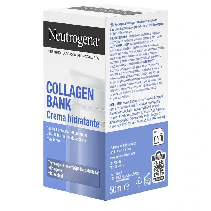 Neutrogena Collagen Bank Creme Hidratante para o Rosto , 50 ml