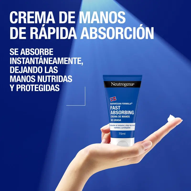 Neutrogena Rapid Absorption Repairing Hand Cream, embalagem de 2 x 75 ml