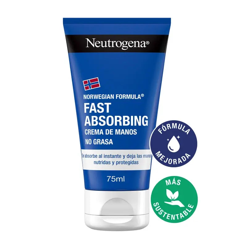 Neutrogena Rapid Absorption Repairing Hand Cream, embalagem de 2 x 75 ml