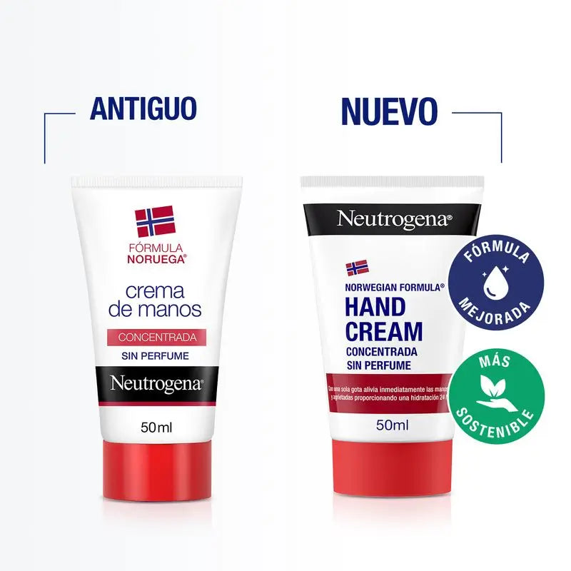 Neutrogena Creme de Mãos Reparador Concentrado Sem Fragrância, 50 ml