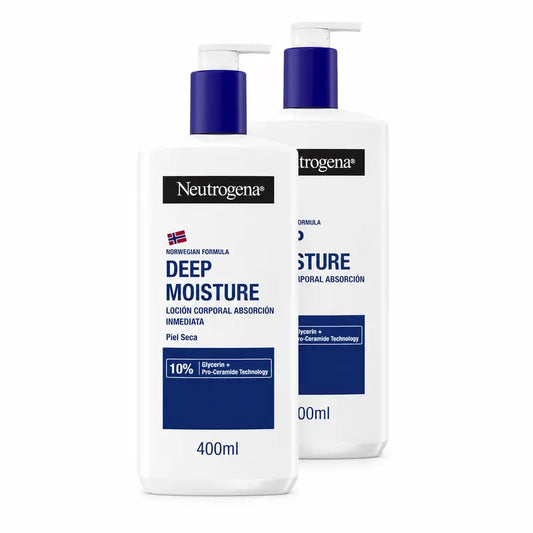 Neutrogena Creme Hidratante Corporal para Pele Seca, Embalagem com 2 x 400 ml
