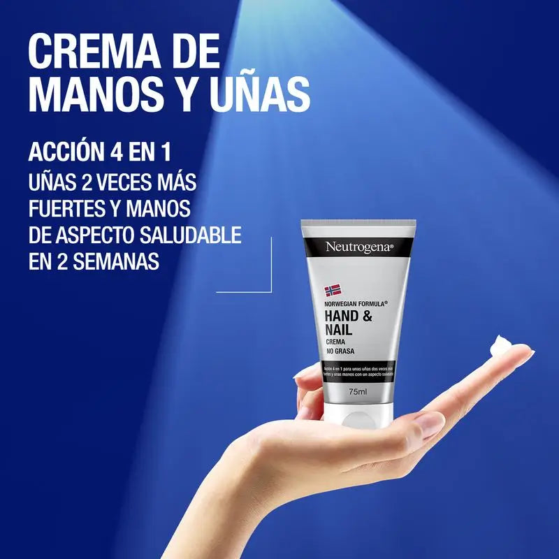 Neutrogena Hand & Nail Cream, Reparar e Fortalecer, 75 ml