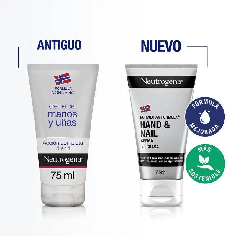 Neutrogena Hand & Nail Cream, Reparar e Fortalecer, 75 ml